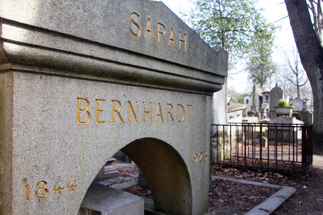 Cimetière du Père Lachaise à Paris - Tombe Sarah Bernhardt