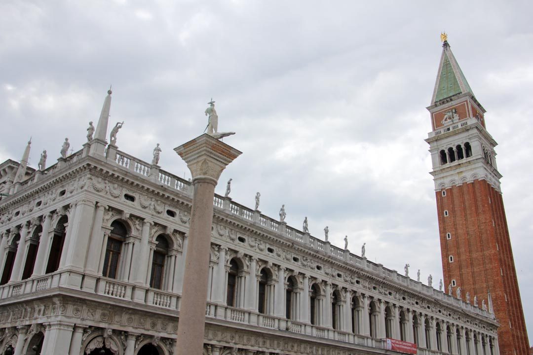 Venise, campanile et palais ducal, place Saint Marc