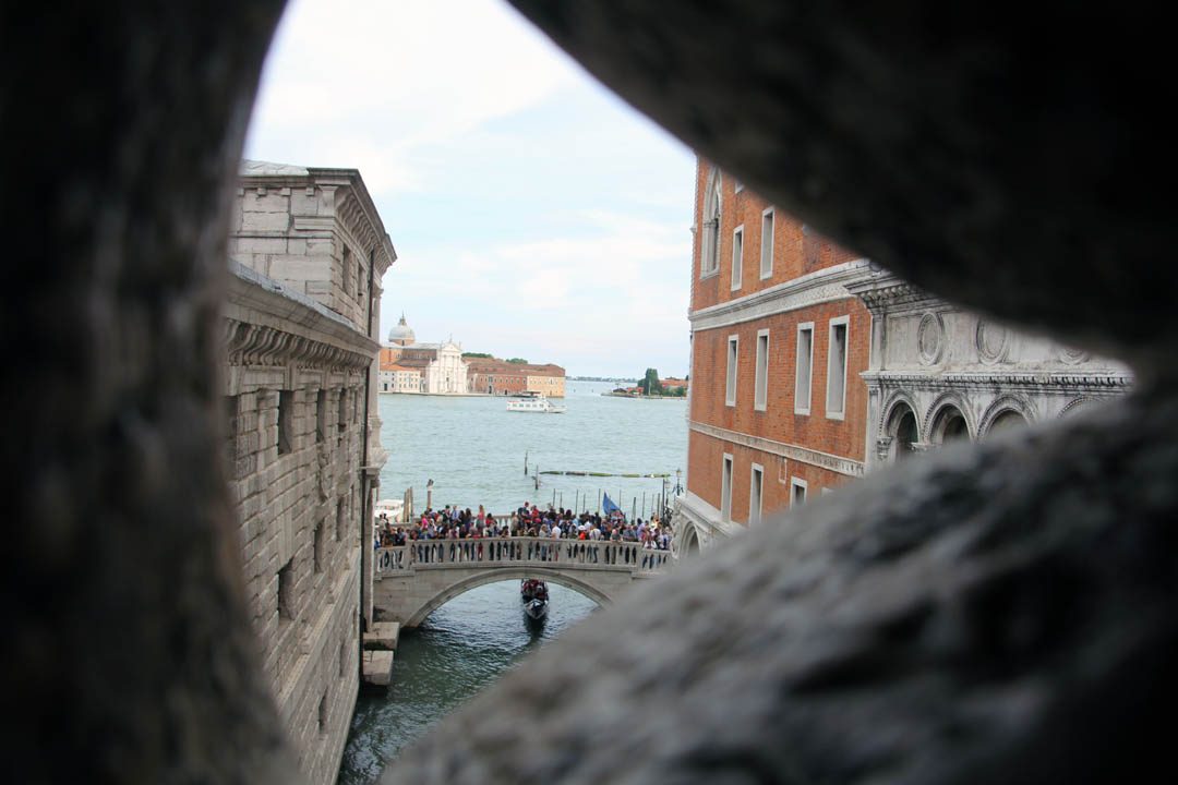 Venise, vue depuis le pont des soupirs