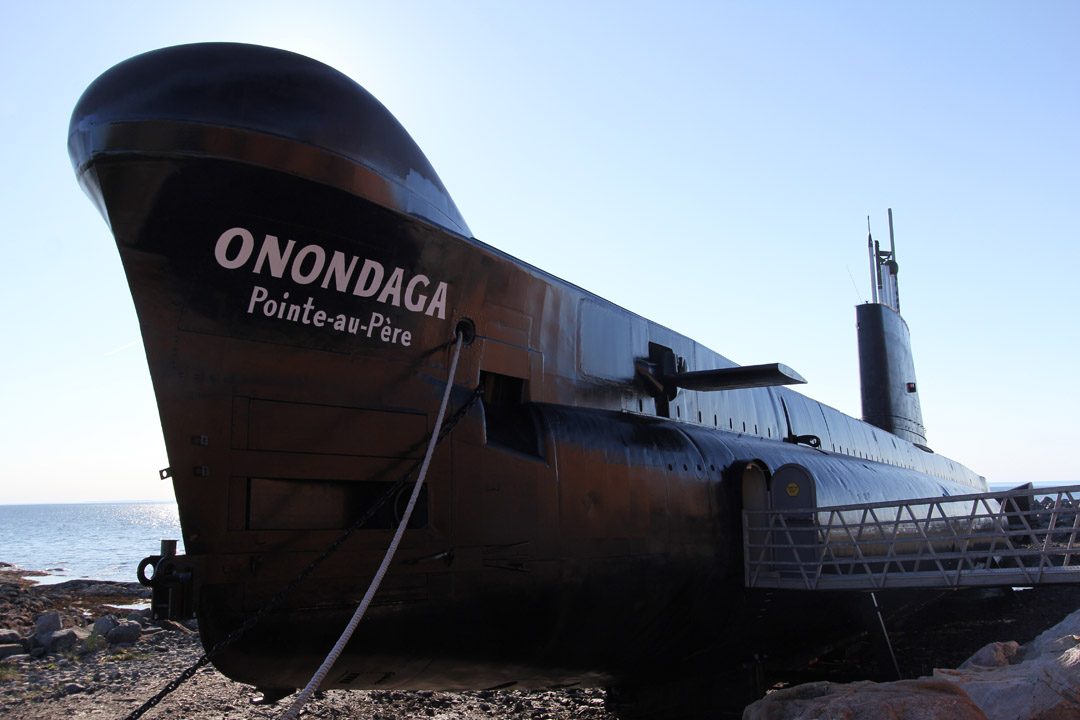 Sous-marin musée Onondaga à Rimouski, Gaspésie, Québec, Canada