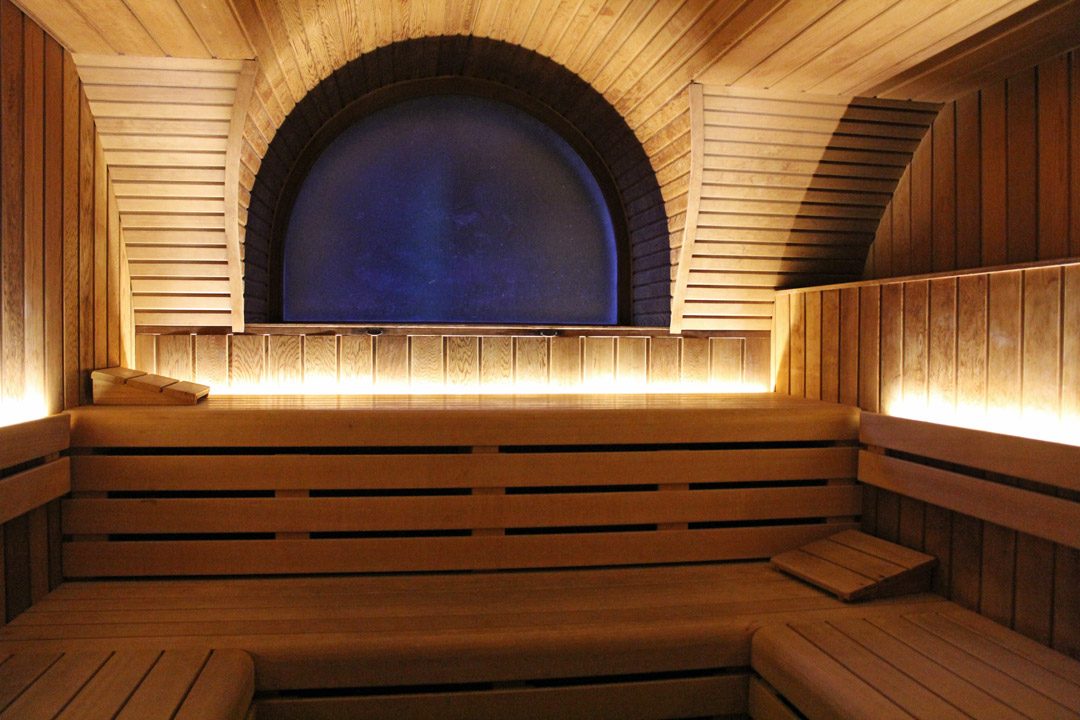 Sauna dans un hôtel de luxe