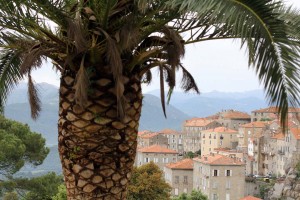 Vue sur Sartène en Corse du sud