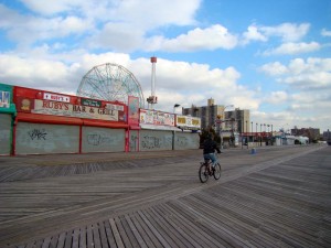 Plage de Coney Island à New York