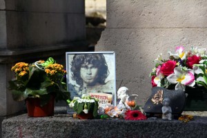 Cimetière du Père Lachaise à Paris - Tombe Jim Morrison