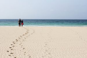 Plage sur l'île de Boa Vista au Cap Vert